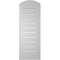 Ekena Millwork Arch Top Surface Mount PVC Gable Vent w/ 2"W x 2"P Brickmould Sill Frame, 12"W x 32"H GVPAR12X3203SN - alternate 2